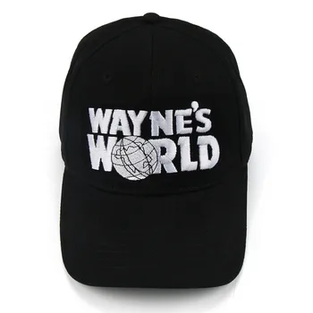 Wayne ' s World Čiernu Čiapku, Klobúk šiltovku Módny Štýl Cosplay Vyšívané Trucker Klobúk Unisex Oka Spp Nastaviteľná Veľkosť