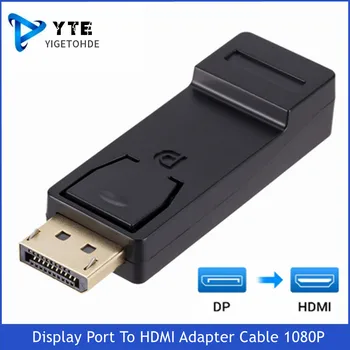 YIGETOHDE DP Na Kompatibilný s HDMI Max 1080P Displej Port DP Samec Na HDMI Kompatibilné Žena Adaptér Black Vysokej Kvality Pre HDTV PC