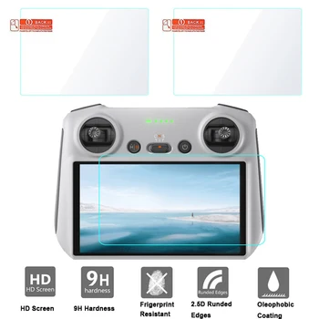 2 KS Tvrdeného Skla Obrazovku Fotoaparátu Film Pre DJI Mini3 Pro RC RS 3 RS3 Pro Drone Diaľkové Ovládanie Anti-scratch Screen Protector