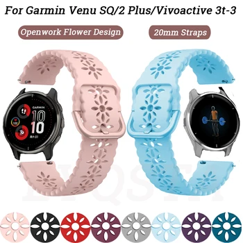 20 mm Watchband Pre Garmin Vivoactive 3 3t Vivomove HR Venu SQ Presunúť Luxe Štýl Predchodcu 645 245 Smart Popruh Príslušenstvo Náramok