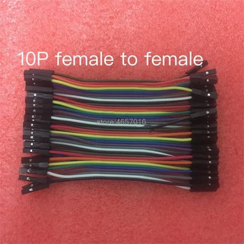 200pcs/lot 10 cm 40P 2.54 mm dupont kábel jumper drôt dupont line žien a žien dupont line