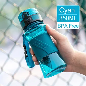 350 ml UZSPACE Fliaš Vody BPA Free Bielkovín Shaker Dieťa Prenosné Nepresakuje Športové Drinkware Vonkajšie Eco-friendly Tritan Fľaše