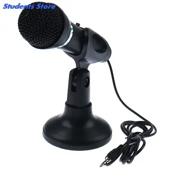 Chladič Mikrofón s 3,5 mm Konektor domáceho Sterea Stereo Stolový Stojan Pre PC Video Chat Podcast Nahrávanie