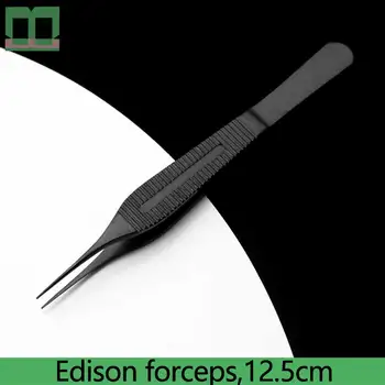 Edison pinzeta chirurgická operačný nástroj 12.5 cm estetická plastická chirurgia Oftalmologické pinzeta nerezová oceľ 0,4 mm/0.6 mm