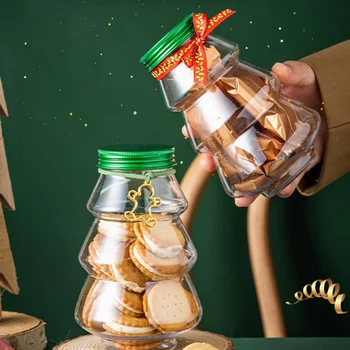 Jasné Vianočný Stromček Box Sladké Jar Tortu Pohár Cukrovinky, Čokoláda Snack Balenie Fľaša Vianoce Studenej Pitnej Fľašu Džúsu Na Fľašu
