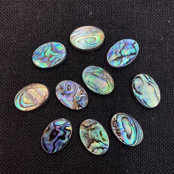 Prírodné Abalone Shell Perly Oválne Farba Vločka Shell Perly pre DIY Módne Šperky Čo Náhrdelník Náramok Náušnice Príslušenstvo