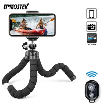 UPMOSTEK Statív pre Mobilný Telefón s Držiak na Stojan, Bluetooth Remote Selfie Stick Flexibilné Monopod Tripode Para pre Live Selfies