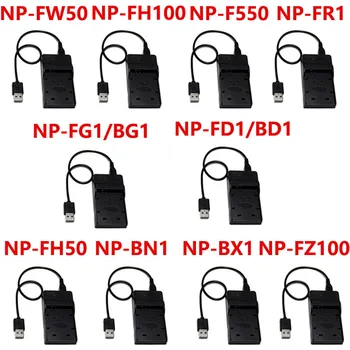 USB Port Digitálny Fotoaparát, Nabíjačka Pre Sony NP-BN1 NP-BX1 NP-F550 NP-FH50 NP-FH100 NP-FR1 NP-FW50 NP-FZ100 NP-BD1 FD1