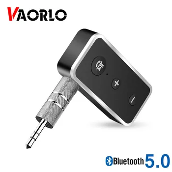 VAORLO 3,5 MM Jack AUX Auto Bluetooth Audio Prijímač Hudby, Bluetooth 5.0 Auta Bezdrôtové Handsfree Reproduktor Bluetooth Adaptér do Auta